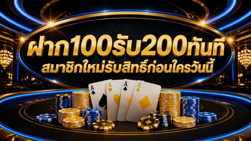 ฝาก100รับ200ทันที